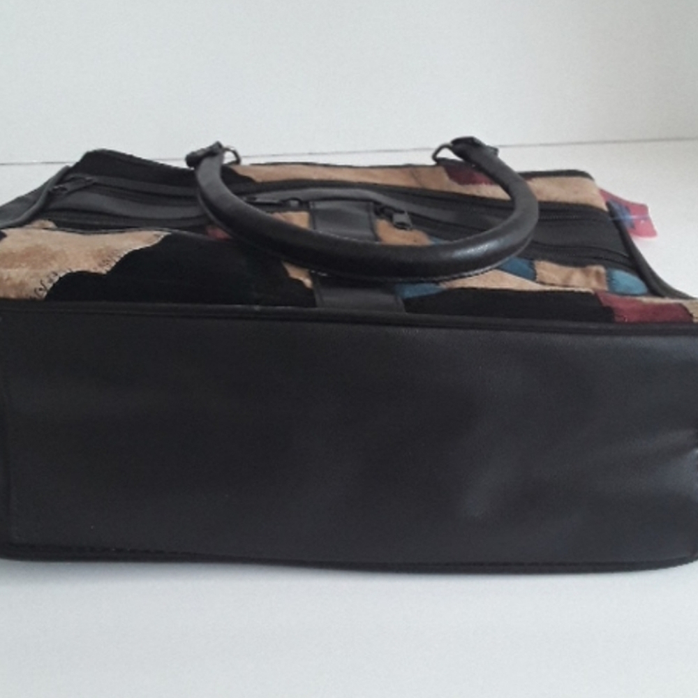 Patchwork Multicolored Leather Patchwork Tote Nwot - image 8